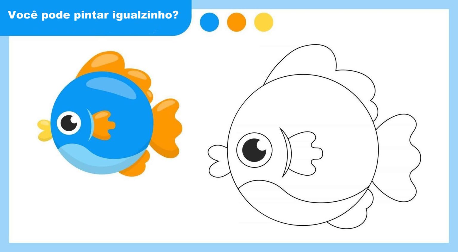 Peixinhos Para Colorir Lindos Desenhos Para Pintar Blog