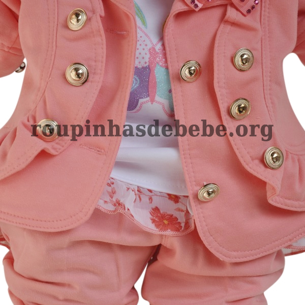 casaco rosa feminino infantil