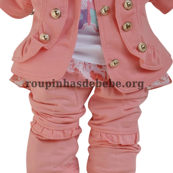 casacos infantil rosa menina