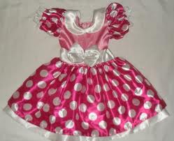 vestido bebe da minnie rosa