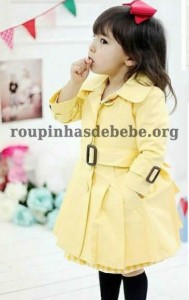 casacos infantil amarelo para meninas