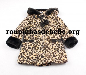 moda infantil inverno leopard