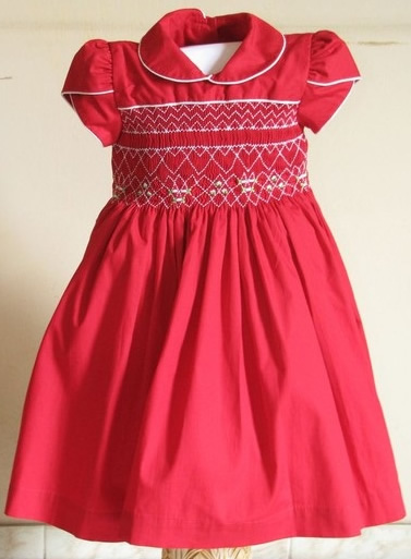 vestido de bebe vermelho luxo