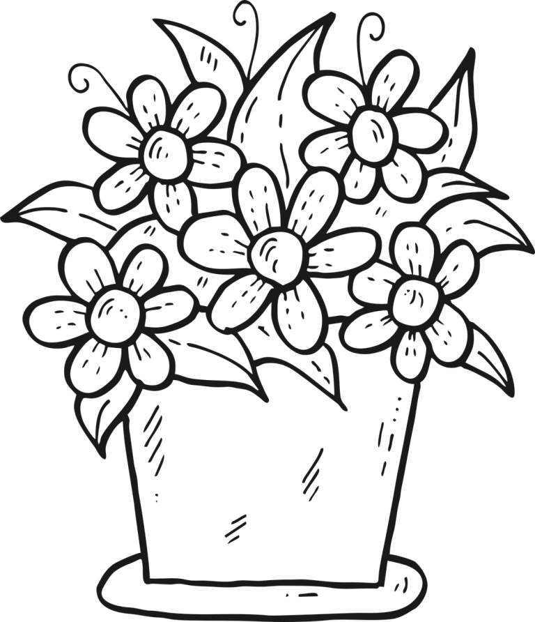 Desenho de florzinha para colorir - Blog Roupinhas Tec-Bebe