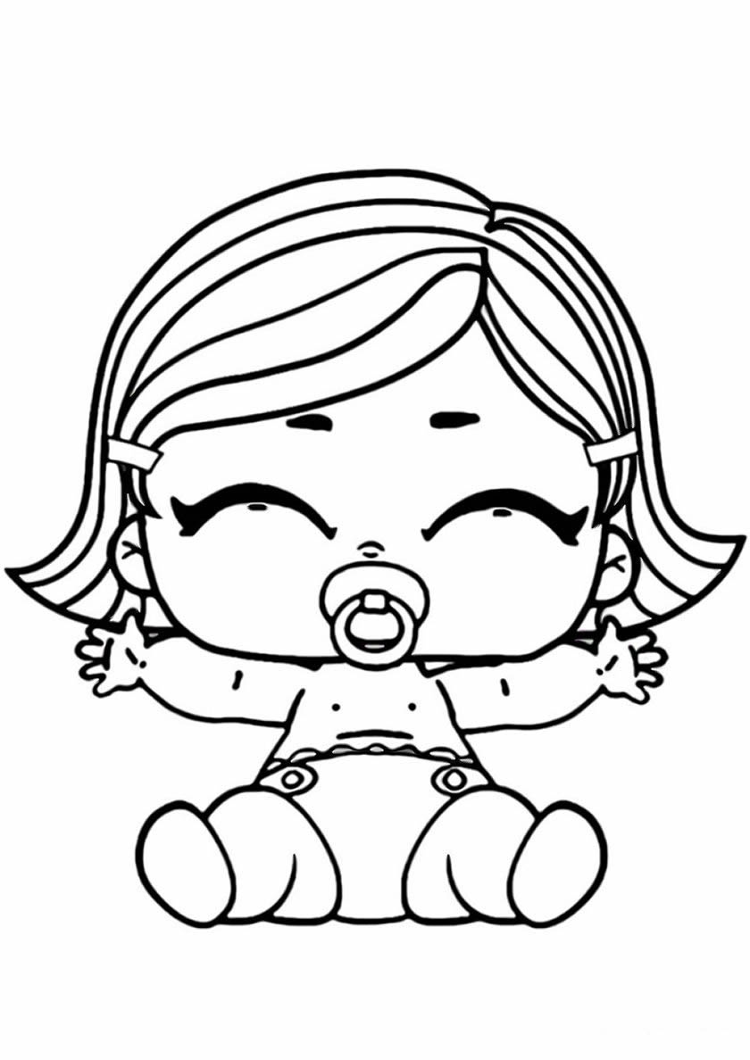Desenho de boneca para colorir - Blog Roupinhas Tec-Bebe