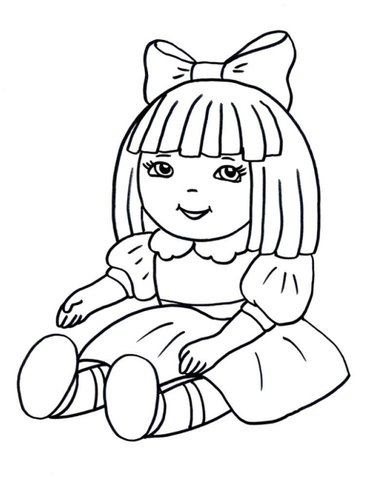 Bonequinha para colorir - Blog Roupinhas Tec-Bebe