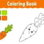 Cenouras para colorir