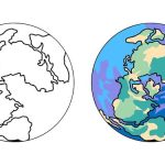 Planeta Terra para colorir