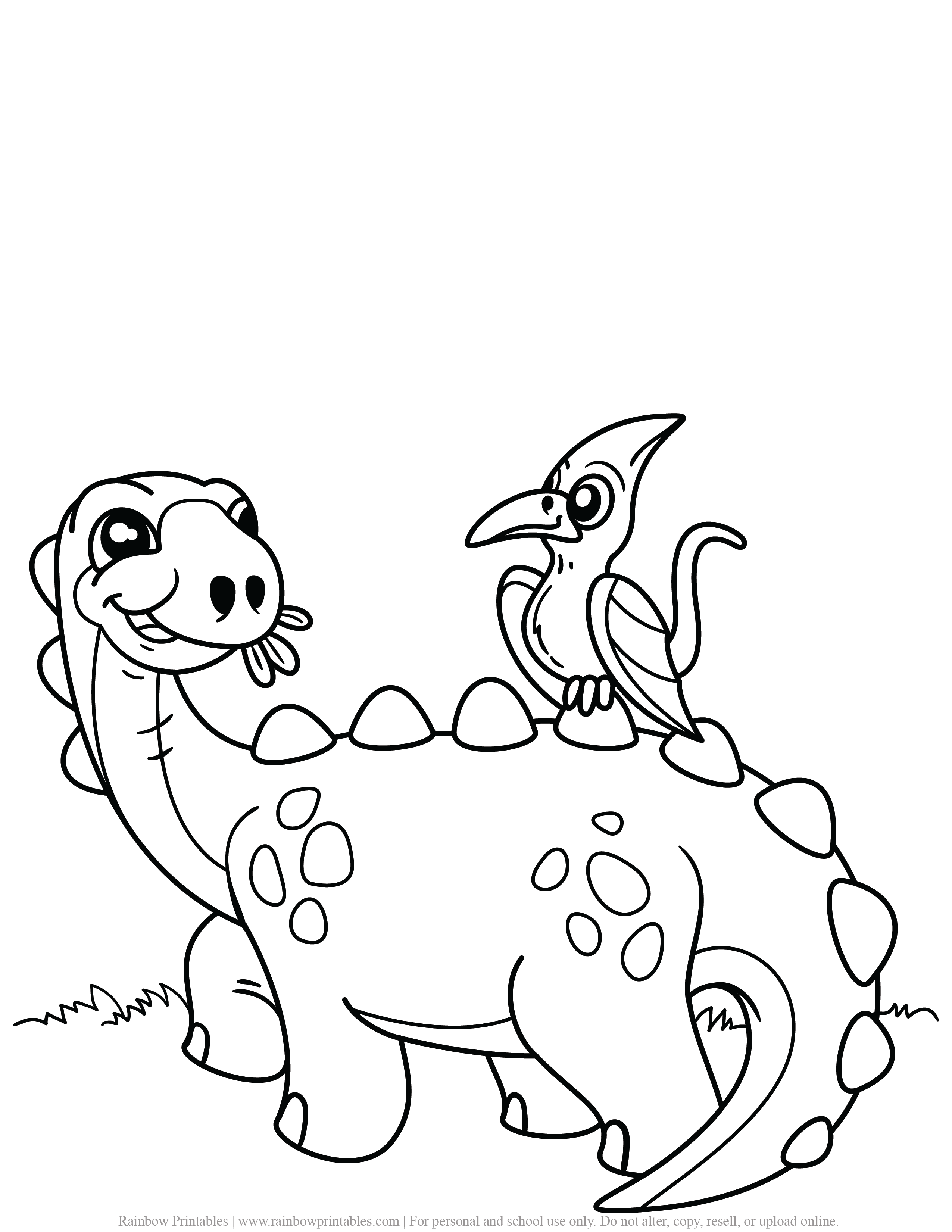 Dinossauro e seu amigo