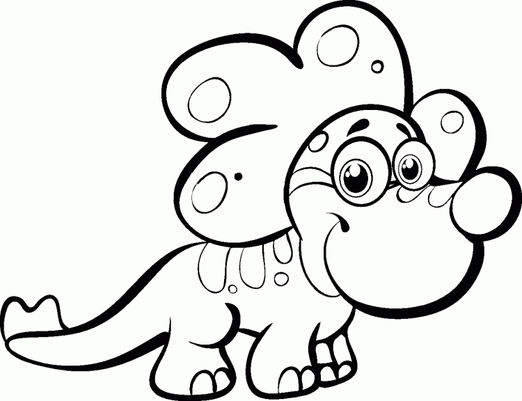 Dinossauro para colorir e pintar - Blog Roupinhas Tec-Bebe