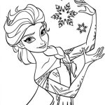 Elsa para imprimir e colorir