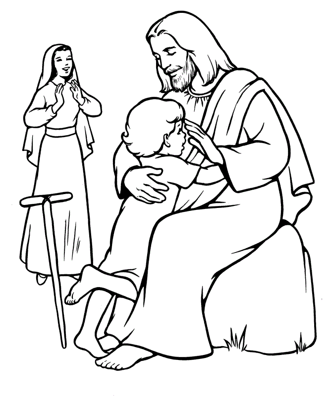 Jesus cura a criancinha