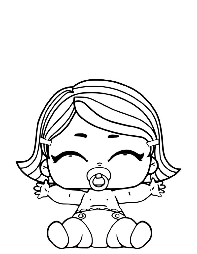Desenho de boneca para colorir - Blog Roupinhas Tec-Bebe