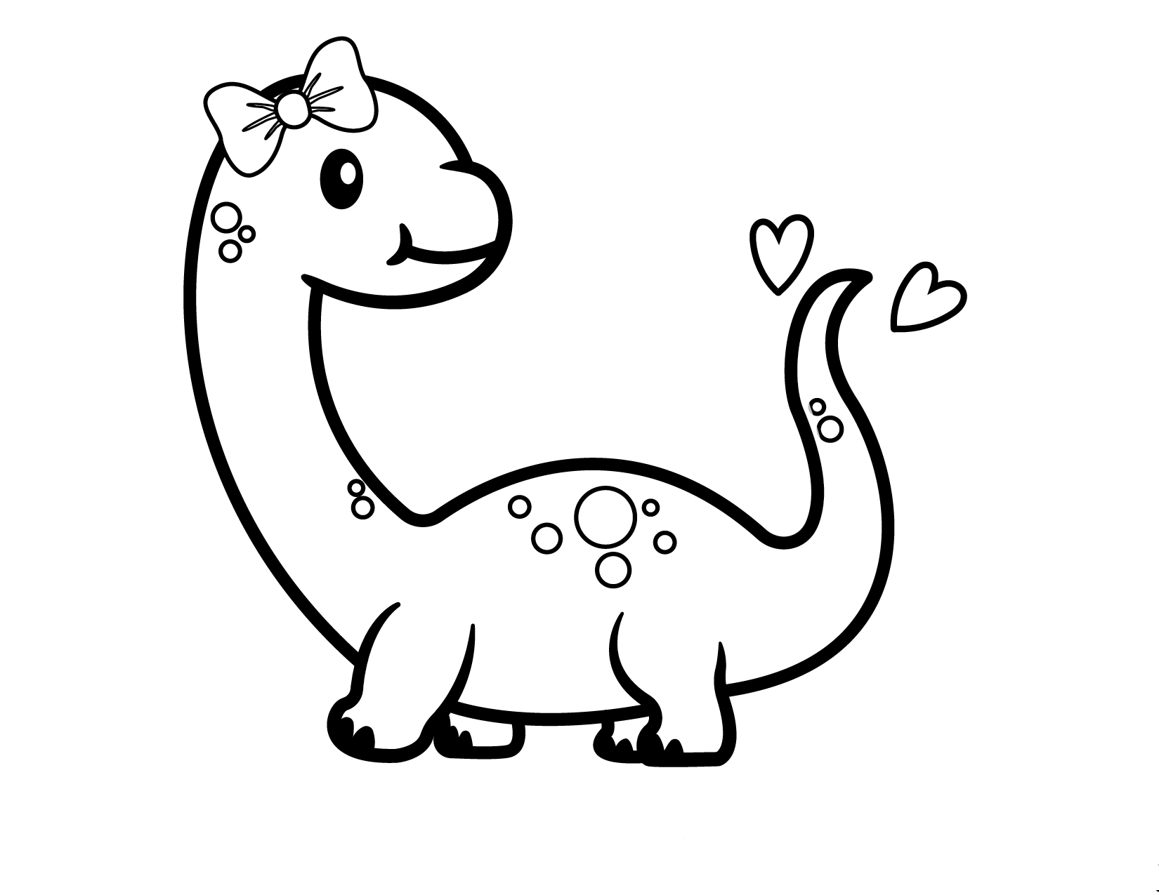 Desenho de Dinossauro pequeno bonito para colorir