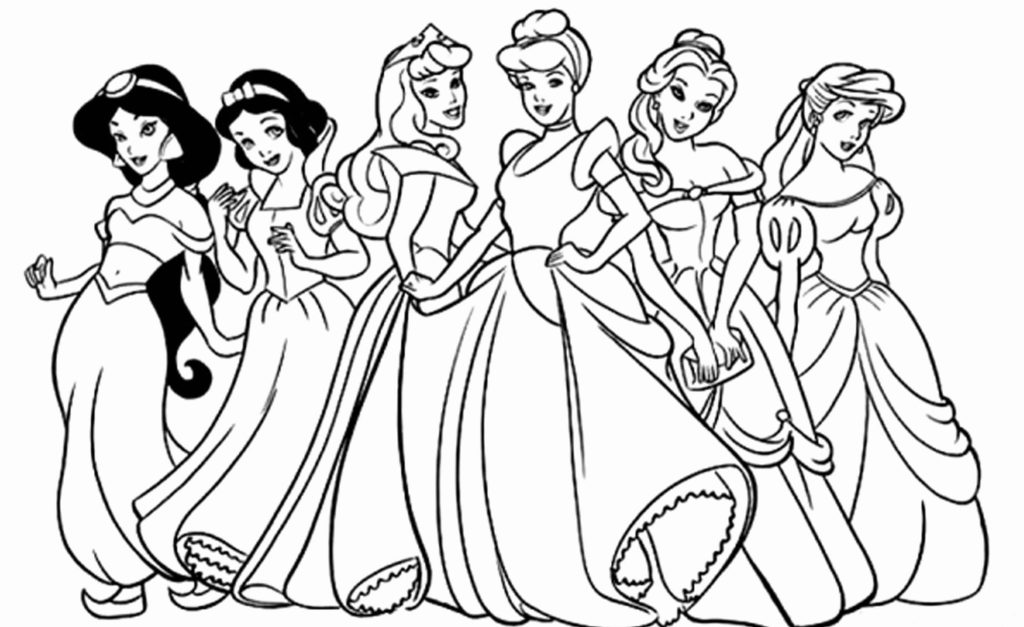 Desenho para colorir de princesas - Blog Roupinhas Tec-Bebe