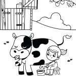 Tirando leite da vaca