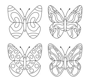 borboleta para imprimir e colorir