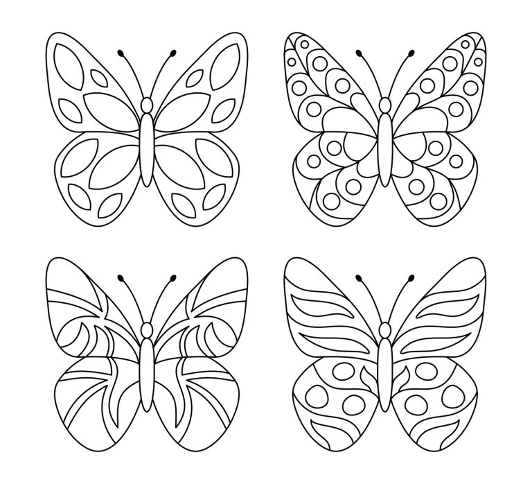 Desenhos de borboletas para colorir - Blog Roupinhas Tec-Bebe