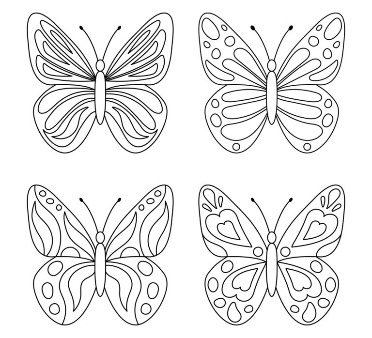 Desenhos de borboletas para colorir - Blog Roupinhas Tec-Bebe